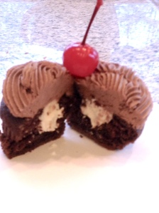 Choc Cherry Baileys Cupcake